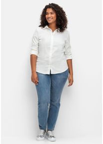 Große Größen Skinny Stretch-Jeans mit Bodyforming-Effekt Gr. 48 blau von sheego für Damen
