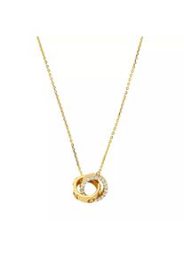 Michael Kors Halskette - 14K Gold-Plated Interlocking Necklace - in gold - Halskette für Damen