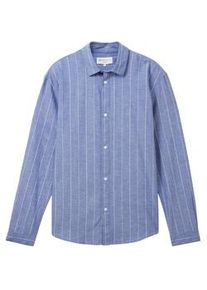 Tom Tailor DENIM Herren Oxford Hemd, blau, Streifenmuster, Gr. XL