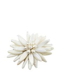 Brosche Collezione Alessandro "Fiore" weiß Damen Broschen in Blumenform