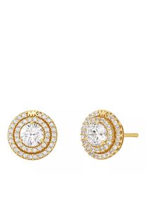 Michael Kors Ohrringe - 14K Gold-Plated Pavé Halo Stud Earrings - in gold - Ohrringe für Damen