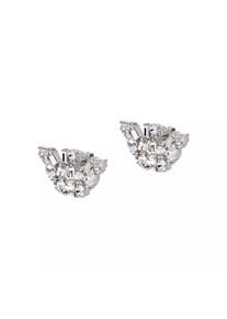 Emporio Armani Ohrringe - Silver-Tone Brass Stud Earrings - in silber - Ohrringe für Damen