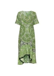 DW-Shop Viskose-Kleid, Druck grün, 36