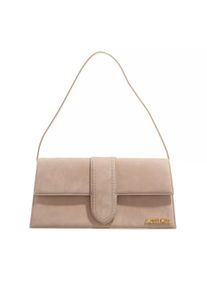 Jacquemus Hobo Bag - Le Bambino Long Flap Bag Leather - in beige - Hobo Bag für Damen