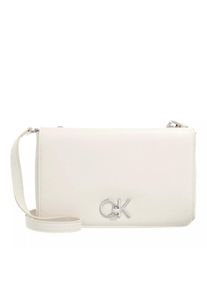 Calvin Klein Crossbody Bags - Re-Lock Double Gusett Xbody - in creme - Crossbody Bags für Damen