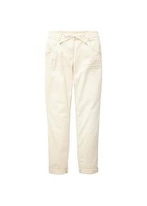 Tom Tailor Damen Tapered Relaxed Jeans, weiß, Gr. 44/28