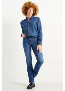 C&A Straight Jeans-Mid Waist-LYCRA®