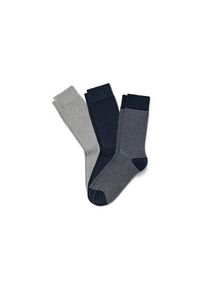 Tchibo 3 Paar Socken - Dunkelblau/Gestreift - Gr.: 41-43
