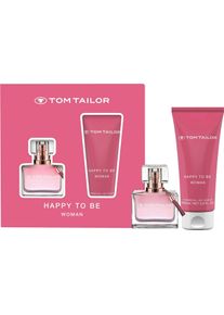 Tom Tailor Eau de Parfum Happy to be, 2-tlg., EdT, Parfum, Showergel, Geschenkset for her, rosa