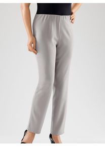 Classic Basics Damen Stretch-Hose, grau, Gr. 195, unifarben, 64% Polyester, 34% Viskose, 2% Elasthan, Hosen