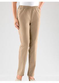 Classic Basics Damen Schlupfjeans, beige, Gr. 19, unifarben, 100% Baumwolle, Jeans