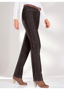COSMA Damen Thermohose, braun, Gr. 36, unifarben, 69% Baumwolle, 29% Polyester, 2% Elasthan, Hosen