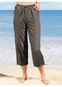 Classic Basics Damen 7/8-Hose, grün, Gr. 36, unifarben, 100% Polyester, Hosen