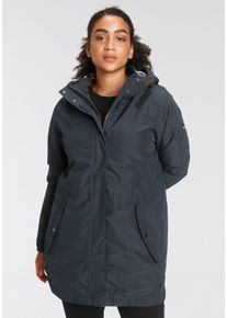 Polarino Große Größen 3-in-1-Funktionsparka Gr. 58 blau für Damen