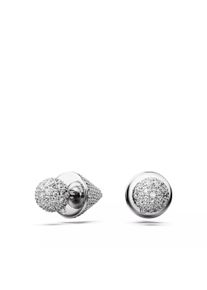 Swarovski Ohrringe - Luna stud earrings, Moon, Rhodium plated - in weiß - Ohrringe für Damen