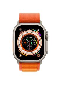 Apple Watch (Ultra) 2022 GPS 49 mm - Titan Grau - Alpine loop Orange
