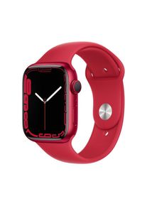 Apple Watch (Series 7) 2021 GPS + Cellular 45 mm - Aluminium Rot - Sportarmband Rot
