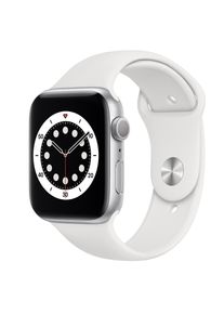 Apple Watch (Series 6) 2020 GPS 40 mm - Aluminium Silber - Sportarmband Weiß