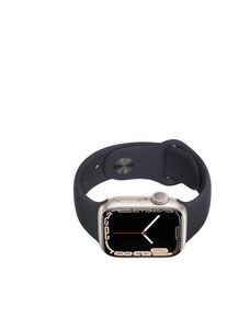 Apple Watch (Series 7) 2021 GPS + Cellular 45 mm - Aluminium Polarstern - Sportarmband Schwarz