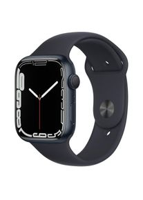 Apple Watch (Series 7) 2021 GPS 45 mm - Aluminium Schwarz - Sportarmband Schwarz