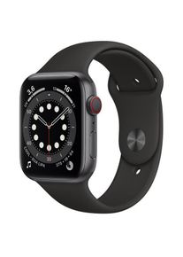 Apple Watch (Series 6) 2020 GPS + Cellular 44 mm - Titan Space Grau - Sport loop Schwarz