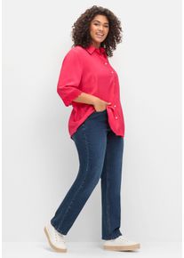 Große Größen Gerade Jeans mit TruTemp365® Fasern Gr. 56 blau von sheego für Damen