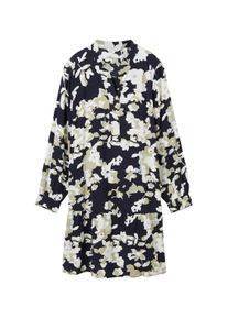Tom Tailor Damen Kleid mit Livaeco by Birla Cellulose™, grün, Blumenmuster, Gr. 36