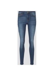 Tom Tailor DENIM Damen Jona Extra Skinny Jeans mit recyceltem Polyester, blau, Uni, Gr. 26/30