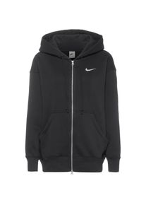 Nike Phoenix Sweatjacke Damen - schwarz - Gr. XS - Baumwolle/Polyester