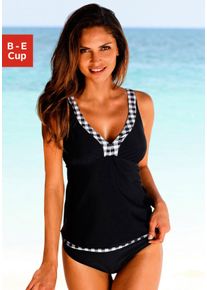 Lascana sheego Gro&szlig;e Gr&ouml;&szlig;en B&uuml;gel-Tankini, schwarz-wei&szlig;, Gr&ouml;&szlig;e 38D - Damen