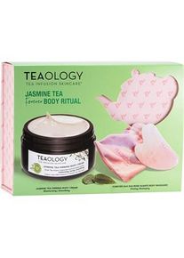 Teaology Pflege Körperpflege Geschenkset Jasmine Tea Firming Body Cream 300 ml + Rose Quartz Gua Sha