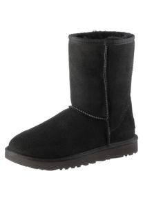 UGG Australia Ugg Classic Short Ii Stiefel Damen - schwarz - Gr. 36 - Leder