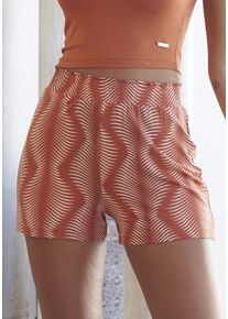 Lascana Pyjamashorts mehrfarbig Gr. 32/34 für Damen. Figurumspielend. Nachhaltig.