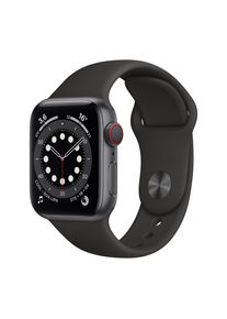 Apple Watch (Series 6) 2020 GPS 44 mm - Aluminium Grau - Sportarmband Schwarz