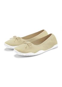 Lascana Sneaker Ballerinas beige Gr. 36 für Damen