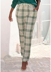 Vivance Dreams Pyjamahose mehrfarbig Gr. 40/42 für Damen. Mit Allover-Druck. Bequem. Nachhaltig.