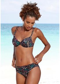 s.Oliver Bikini-Hose 'Milly' mehrfarbig Gr. 34. Mit Zierringe