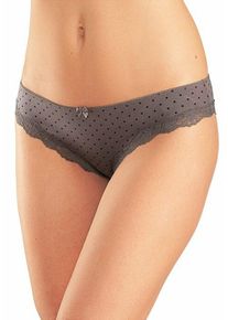 Lascana Brasilslip mehrfarbig Gr. 32/34 für Damen. Mit Spitze, Schleife. Körpernah. Nachhaltig.