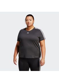 adidas Performance Große Größen T-Shirt Gr. 52/54 schwarz gestreift für Damen