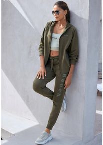 Große Größen Homewearhose Gr. 44/46 grün für Damen