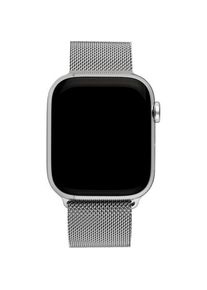 Apple Watch 9 Cell 45mm Edelst. Silber Milanese Loop
