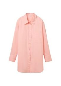 Tom Tailor DENIM Damen Oversized Hemd, rosa, Uni, Gr. XL