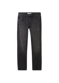 Tom Tailor Herren Marvin Straight Jeans, schwarz, Uni, Gr. 32/36