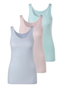 Petite Fleur Achselhemd mehrfarbig Gr. 34 für Damen. Mit tiefer Rundhals. Körpernah. Nachhaltig.