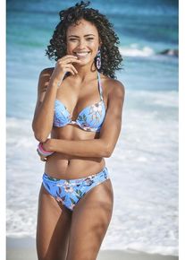 s.Oliver Bikini-Hose 'Maya' mehrfarbig Gr. 34. Mit Ziergürtel, Zierringe