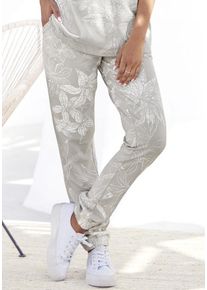 Lascana Loungehose mehrfarbig Gr. 32/34 für Damen. Mit Allover-Druck. Bequem. Nachhaltig.