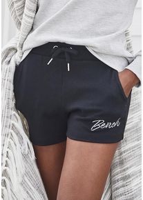 BENCH. LOUNGEWEAR Relaxshorts schwarz Gr. 32/34 für Damen. Basic. Nachhaltig.