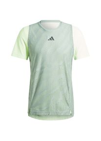 Adidas Pro Tennisshirt Herren - grün - Gr. S - Polyester
