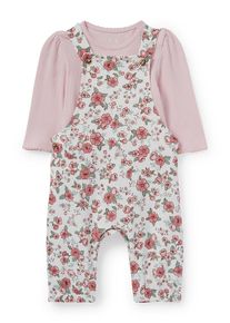 C&A Blümchen-Baby-Outfit-2 teilig