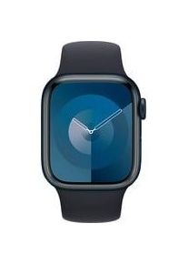 Apple Watch Series 9, Smartwatch schwarz/dunkelblau, Aluminium, 41 mm, Sportarmband Kommunikation: Bluetooth Armbandlänge: 150 - 200 mm Touchscreen: mit Touchscreen